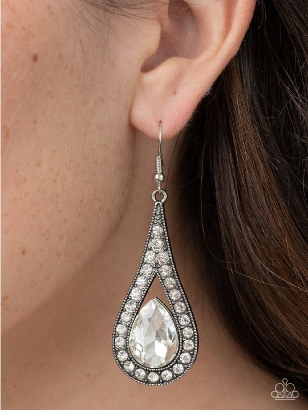 A-Lister Attitude - White Earrings